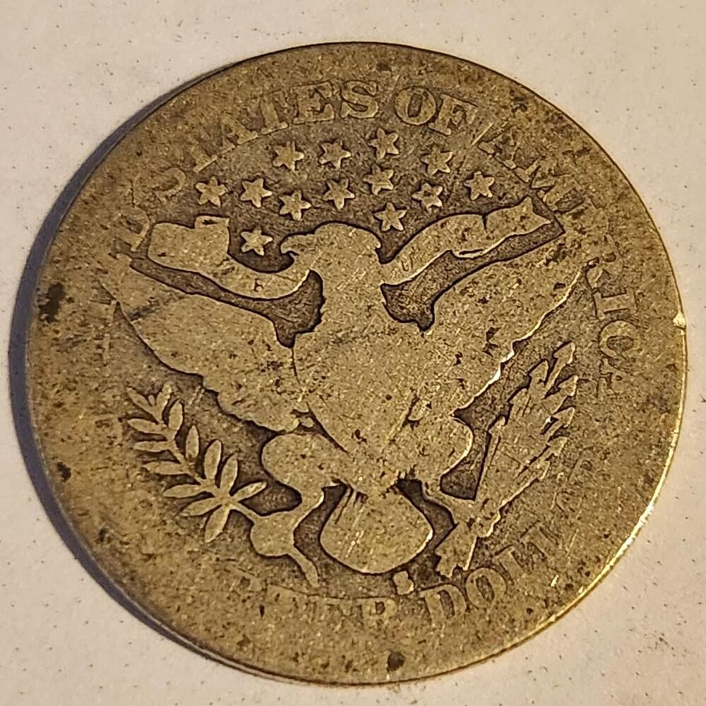 1907-S Barber Quarter Silver Coin.
The 1907-S...